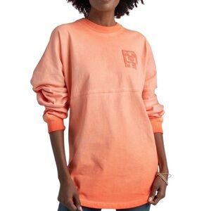 Disney Parks Coral Spirit Jersey Small Walt Disney World Glitter Logo